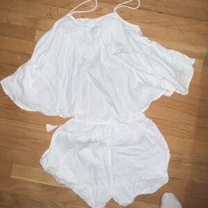 White Pajama Set
